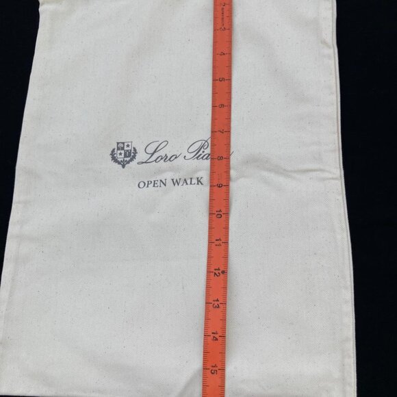 Loro Piana Dust Bag Cream Drawstring Cotton Shoe Storage Cover 16x12 - Picture 6 of 8